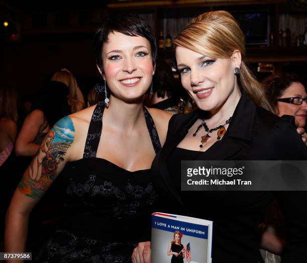 Diablo Cody and author Lily Burana attend "Operation Bombshell" a Burlesque Show and Benefit held at Trader Vic's At L.A. Live on May 15, 2009 in Los...
