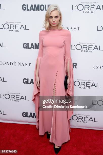 Model Andreja Pejic attends Glamour's 2017 Women of The Year Awards at Kings Theatre on November 13, 2017 in Brooklyn, New York.