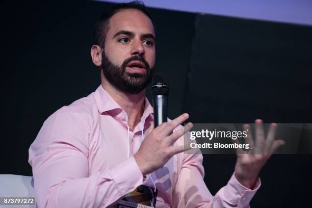 Felipe Miranda, economist for Empiricus Consultoria E Negocios, speaks during The Institute of Leadership Training Freedom and Democracy Forum in Sao...