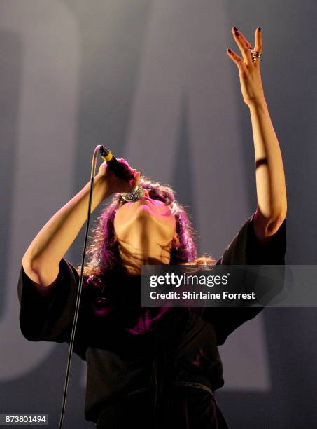 Imelda May performs live on stage at Pyramid & Parr Hall on November 13, 2017 in Warrington, England.