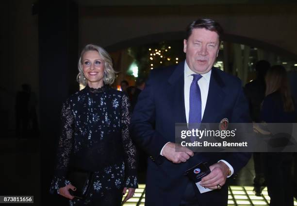 Jari Kurri walks the red carpet prior to the Hockey Hall of Fame induction ceremony at Brookfield Place on November 13, 2017 in Toronto, Canada.