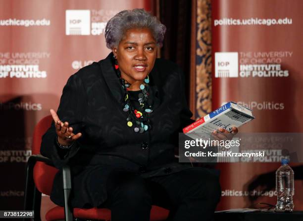 Former DNC Chair Donna Brazile speaks at The University of Chicago on November 13, 2017 in Chicago, Illinois. Brazile recently released her book...