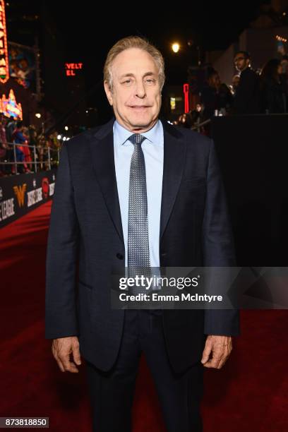 Producer Chuck Roven attends the premiere of Warner Bros. Pictures' "Justice League" at Dolby Theatre on November 13, 2017 in Hollywood, California.