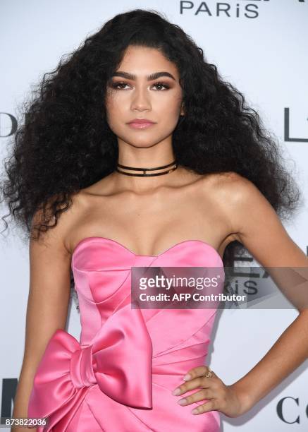 Zendaya attends Glamour's 2017 Women of The Year Awards at Kings Theatre on November 13, 2017 in Brooklyn, New York. / AFP PHOTO / ANGELA WEISS
