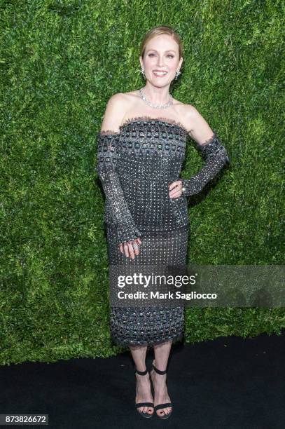 Honoree Julianne Moore attends the 2017 Museum of Modern Art Film Benefit Tribute to Julianne Moore at the Museum of Modern Art on November 13, 2017...