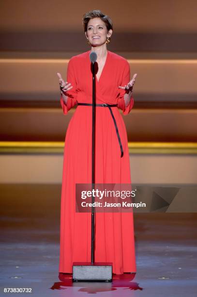 Cindi Leive speaks onstage at Glamour's 2017 Women of The Year Awards at Kings Theatre on November 13, 2017 in Brooklyn, New York.