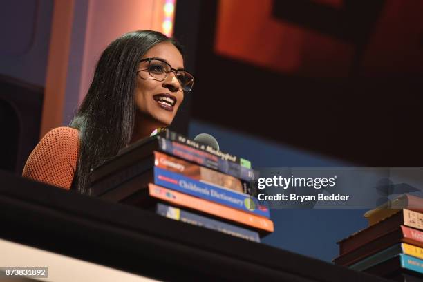 Lilly Singh speaks onstage at Glamour's 2017 Women of The Year Awards at Kings Theatre on November 13, 2017 in Brooklyn, New York.