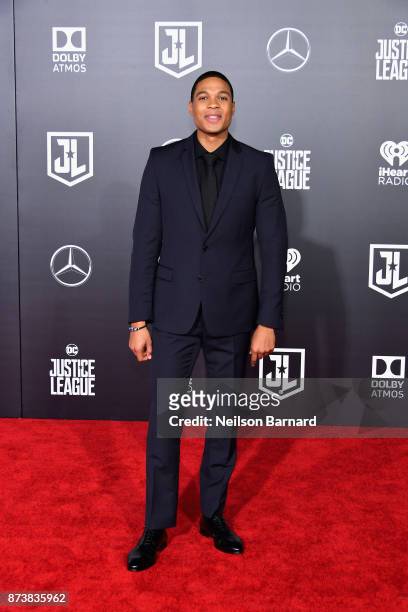 Actor Ray Fisher attends the premiere of Warner Bros. Pictures' "Justice League" at Dolby Theatre on November 13, 2017 in Hollywood, California.
