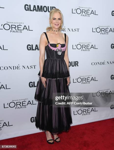 Nicole Kidman attends Glamour's 2017 Women of The Year Awards at Kings Theatre on November 13, 2017 in Brooklyn, New York. / AFP PHOTO / ANGELA WEISS