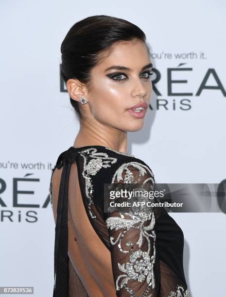 Sara Sampaio attends Glamour's 2017 Women of The Year Awards at Kings Theatre on November 13, 2017 in Brooklyn, New York. / AFP PHOTO / ANGELA WEISS