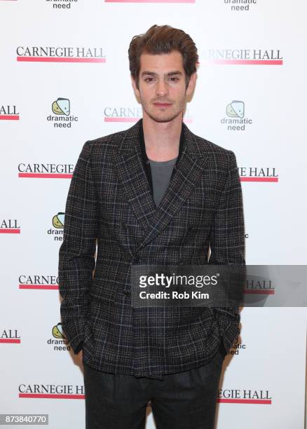 Andrew Garfield attends The Children's Monologues at Carnegie Hall on November 13, 2017 in New York City.