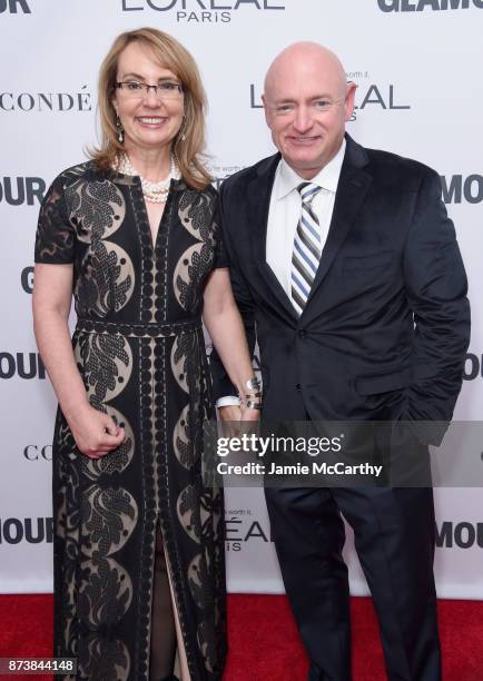 Gabrielle Giffords and Mark Kelly attend Glamour's 2017 Women of The Year Awards at Kings Theatre on November 13, 2017 in Brooklyn, New York.