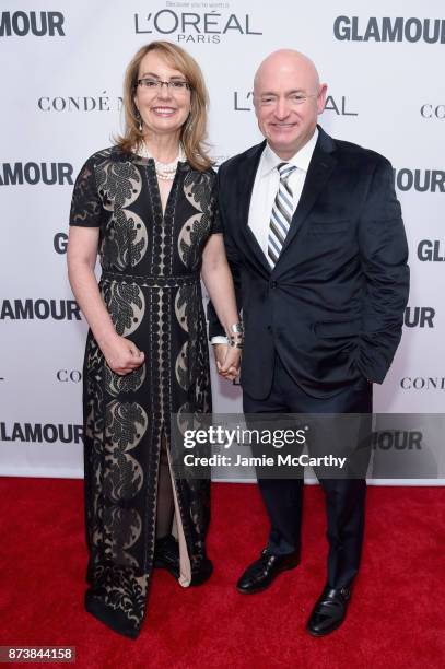 Gabrielle Giffords and Mark Kelly attend Glamour's 2017 Women of The Year Awards at Kings Theatre on November 13, 2017 in Brooklyn, New York.