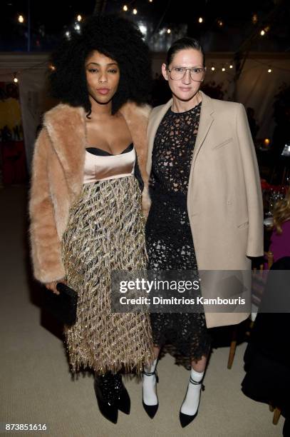 Jessica Williams and Jenna Lyons attends Glamour's 2017 Women of The Year Awards at Kings Theatre on November 13, 2017 in Brooklyn, New York.