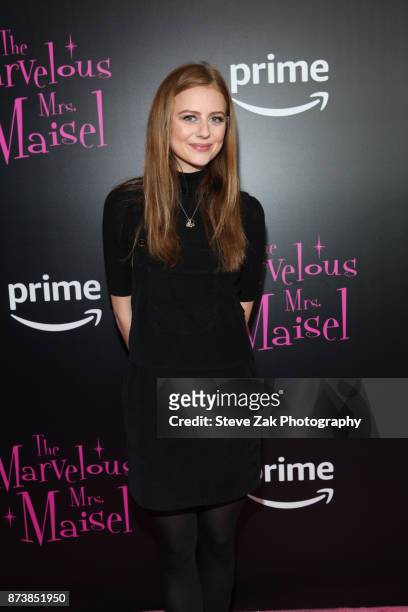 Actress Justine Lupe attends "The Marvelous Mrs. Maisel" New York Premiere at Village East Cinema on November 13, 2017 in New York City.