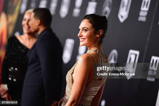 Actor Gal Gadot attends the premiere of Warner Bros. Pictures' "Justice League" at Dolby Theatre on November 13, 2017 in Hollywood, California.