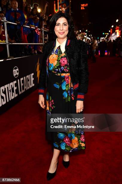 Sue Kroll attends the premiere of Warner Bros. Pictures' "Justice League" at Dolby Theatre on November 13, 2017 in Hollywood, California.