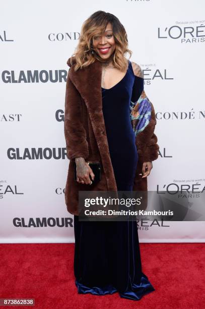 Player Cappie Pondexter attends Glamour's 2017 Women of The Year Awards at Kings Theatre on November 13, 2017 in Brooklyn, New York.