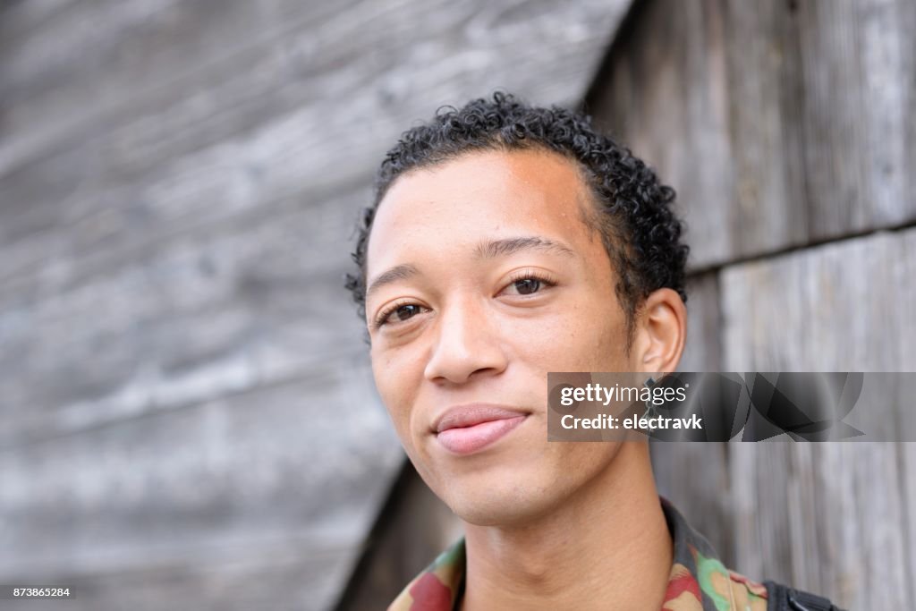 Portrait of beautiful young man