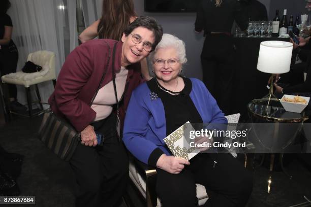 Katheryn Kolbert and Sarah Weddington pose backstage at Glamour's 2017 Women of The Year Awards at Kings Theatre on November 13, 2017 in Brooklyn,...