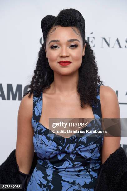 Actress Aisha Dee attends Glamour's 2017 Women of The Year Awards at Kings Theatre on November 13, 2017 in Brooklyn, New York.