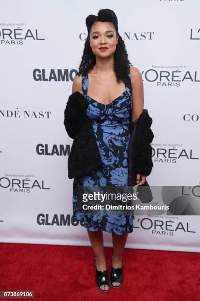 Actress Aisha Dee attends Glamour's 2017 Women of The Year Awards at Kings Theatre on November 13, 2017 in Brooklyn, New York.