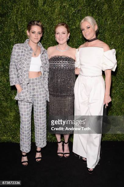 Kristen Stewart, Julianne Moore, and Elizabeth Banks attend The Museum of Modern Art Film Benefit presented by CHANEL: A Tribute to Julianne Moore at...