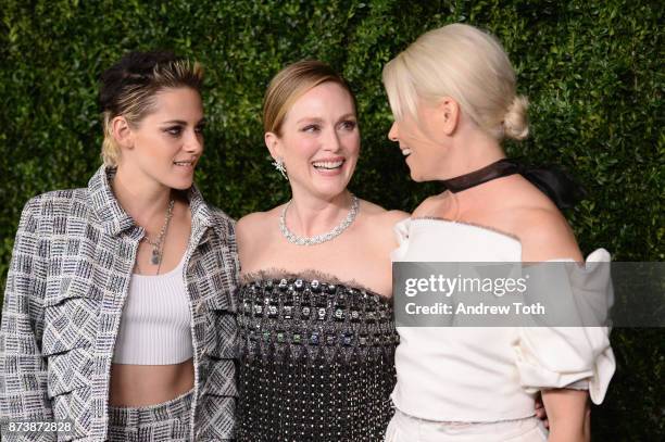 Kristen Stewart, Julianne Moore, and Elizabeth Banks attend The Museum of Modern Art Film Benefit presented by CHANEL: A Tribute to Julianne Moore at...