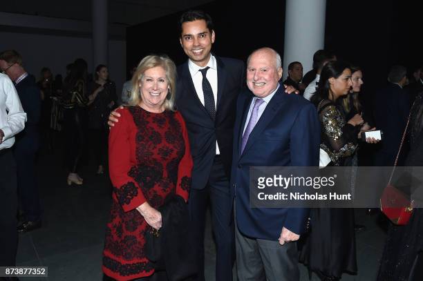 Ninah Lynne, Rajendra Roy, and Michael Lynne attend The Museum of Modern Art Film Benefit presented by CHANEL: A Tribute to Julianne Moore at MOMA on...