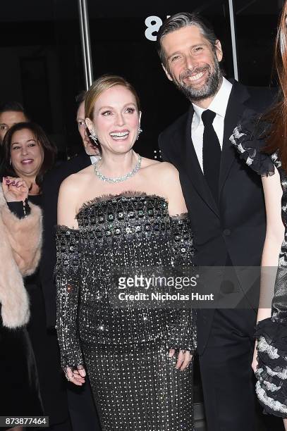 Julianne Moore and Bart Freundlich attend The Museum of Modern Art Film Benefit presented by CHANEL: A Tribute to Julianne Moore at MOMA on November...
