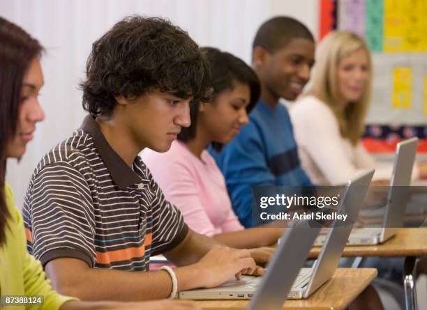 Student Typing Classroom Photos and Premium High Res Pictures - Getty ...