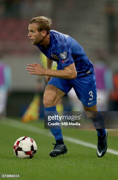 Piraeus, GREECE Ivan Strinic of Croatia controls the ball during the FIFA 2018 World Cup Qualifier play-off second leg match between Greece and...
