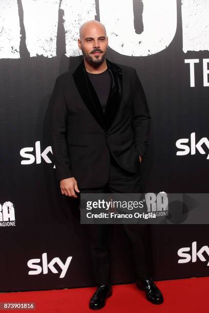 Marco D'Amore attends the 'Gomorra' premiere on November 13, 2017 in Rome, Italy.