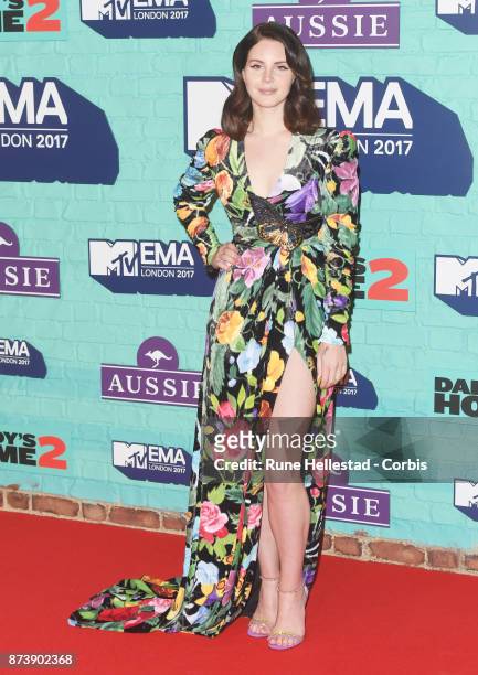 Lana Del Rey attends the MTV EMAs 2017 held at The SSE Arena, Wembley on November 12, 2017 in London, England. .