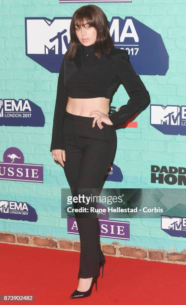 Charli XCX attends the MTV EMAs 2017 held at The SSE Arena, Wembley on November 12, 2017 in London, England. .