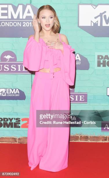 Zara Larsson attends the MTV EMAs 2017 held at The SSE Arena, Wembley on November 12, 2017 in London, England. .