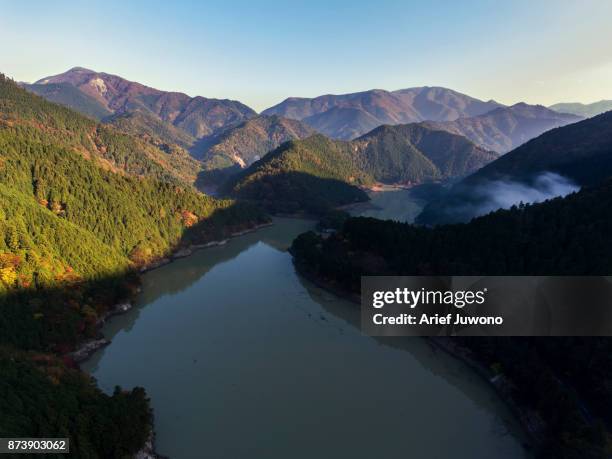 morning in the mountain - mie prefecture stock pictures, royalty-free photos & images