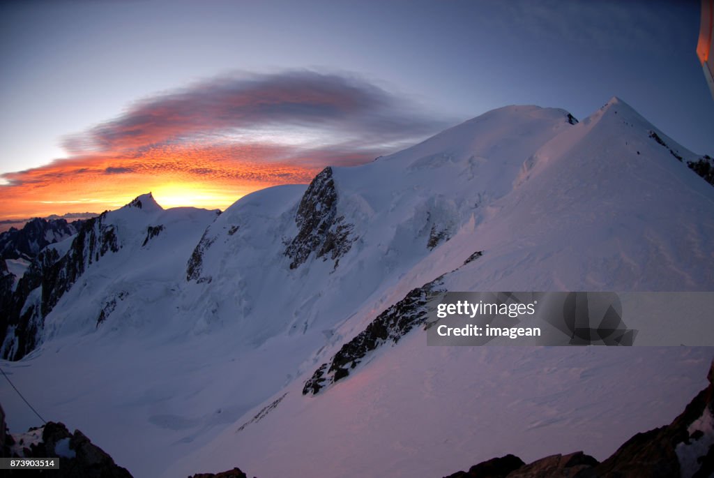 Sunrise at Mont Blanc