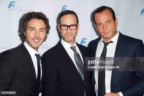 Shawn Levy, Richard Weitz and Will Arnett attend Saban Community Clinic's 50th Anniversary Dinner Gala at The Beverly Hilton Hotel on November 13,...
