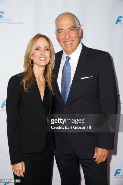 Dana Walden and Gary Newman attend Saban Community Clinic's 50th Anniversary Dinner Gala at The Beverly Hilton Hotel on November 13, 2017 in Beverly...