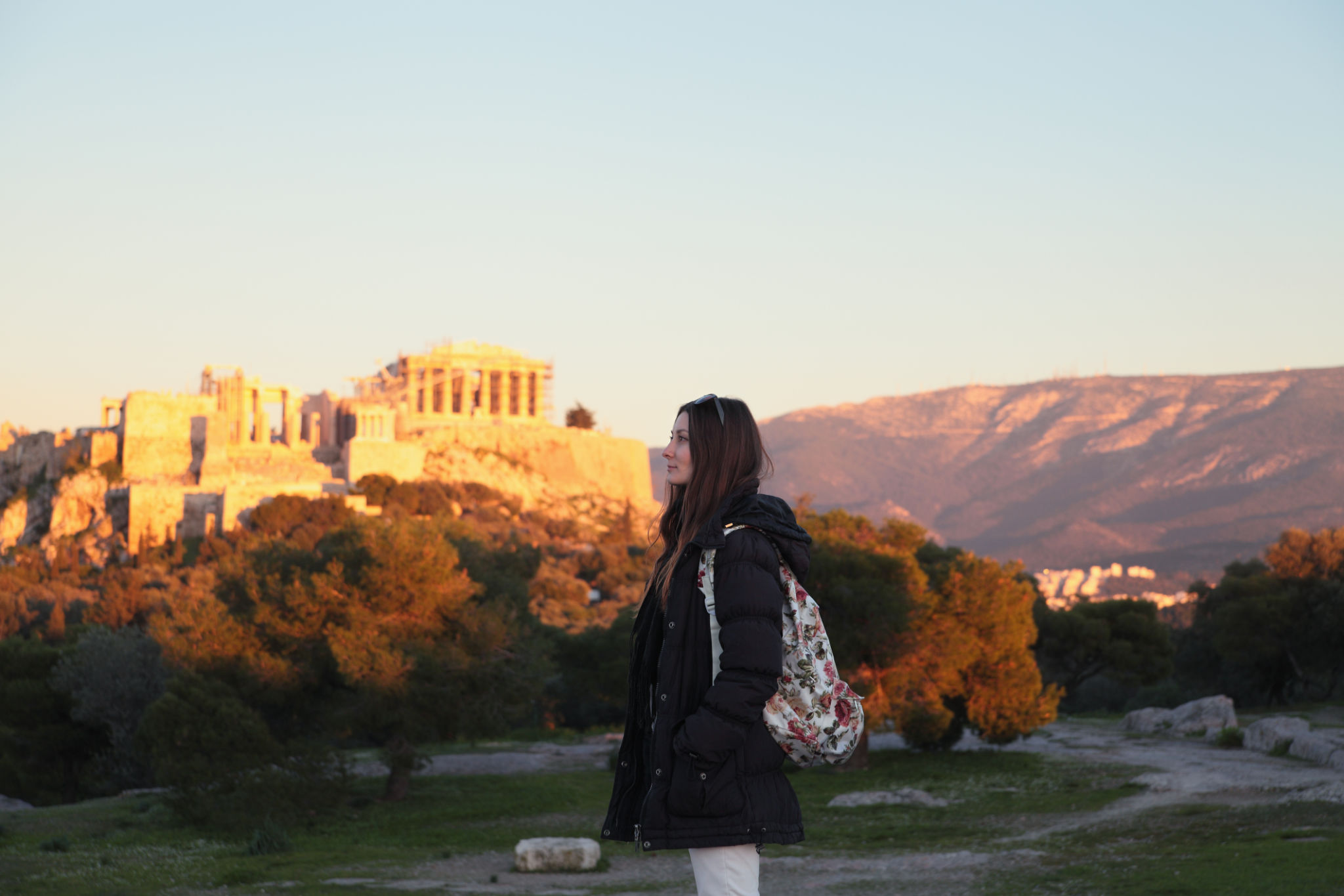 athens countryside winter