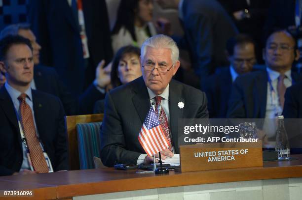 Secretary of State Rex Tillerson participates in the East Asia meeting of the Southeast Asia Nations Summit on the sideline of the 31st Association...