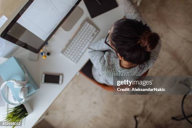 working from home - graphic design studio stock pictures, royalty-free photos & images