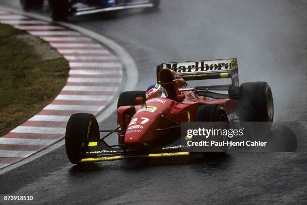 Jean Alesi, Ferrari 412T1B, Grand Prix of Japan, Suzuka Circuit, 06 November 1994.
