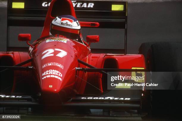 Jean Alesi, Ferrari F92AT, Grand Prix of Portugal, Autodromo do Estoril, 27 September 1992.