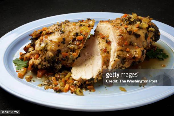 Stove-Top Roasted Turkey Breast photographed in Washington, DC. .