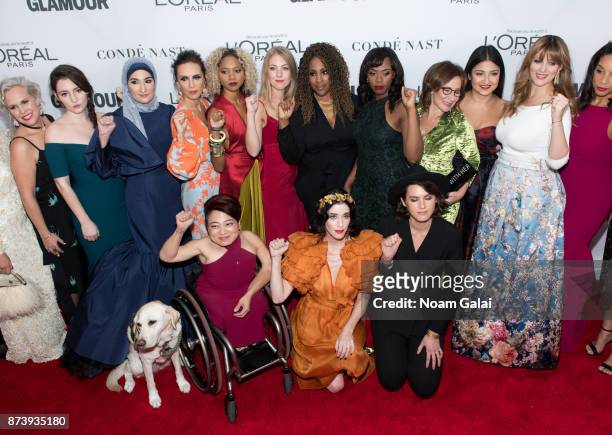 The Women's March Organizers attend the 2017 Glamour Women of The Year Awards at Kings Theatre on November 13, 2017 in New York City.
