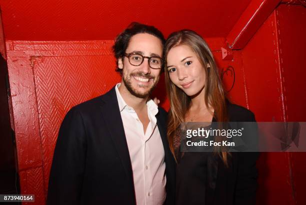 Thomas Hollande and Emilie Broussouloux attend 'Les Fooding 2018': Cocktail at Les Follies Pigalle 11 Place Pigalle on November 13, 2017 in Paris,...