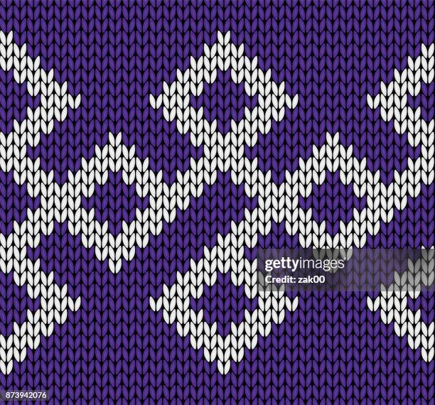 illustrazioni stock, clip art, cartoni animati e icone di tendenza di design a maglia. modello senza soluzione di continuità. texture vettoriale per maglieria - lana