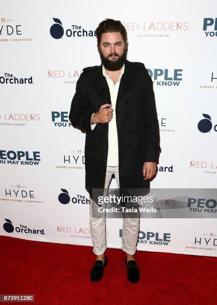 Nick Thune at the premiere of The Orchard's "People You May Know" at The Grove on November 13, 2017 in Los Angeles, California.
